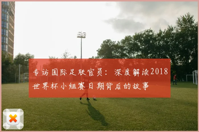 专访国际足联官员：深度解读2018世界杯小组赛日期背后的故事
